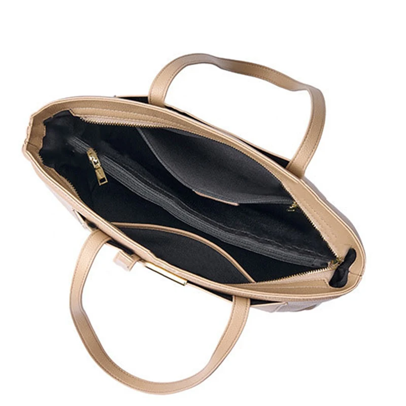 100% Genuine Leather Women's Bag Large Capacity Simple Fashion Cowhide Women Shoulder Bag Female Storage Handbag 2328 - Image 5