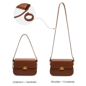 Cowhide Women's Bag 2024 New Genuine Leather Fashion Women Shoulder Bags High Quality Luxury Female Crossbody Bag 2126
