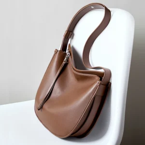 Genuine Leather Women Tote Bag 2025 New Large Capacity Women's Shoulder Bag Luxury Designer Cowhide Crossbody Bags 2522