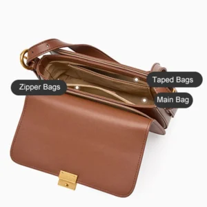 Cowhide Women's Bag 2024 New Genuine Leather Fashion Women Shoulder Bags High Quality Luxury Female Crossbody Bag 2126